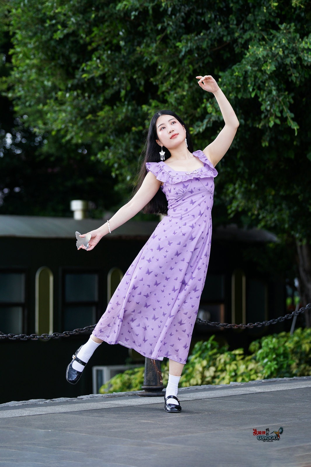【夏日紫裙美女】---似海