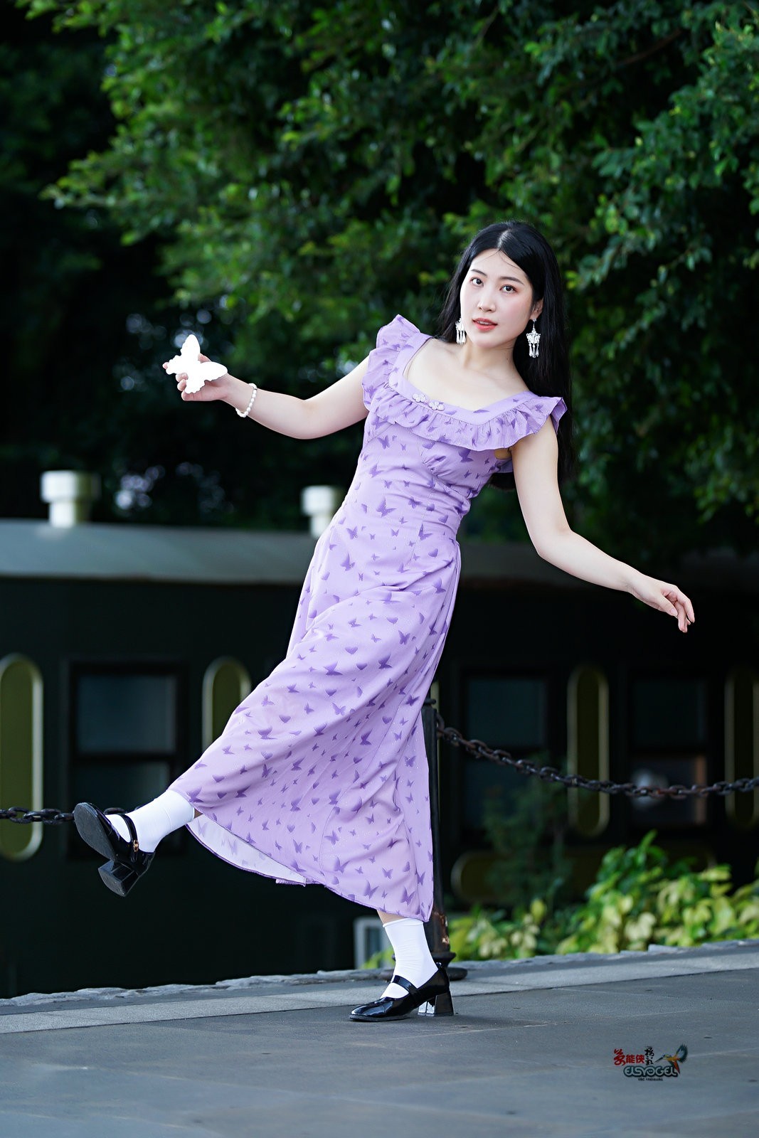 【夏日紫裙美女】---似海