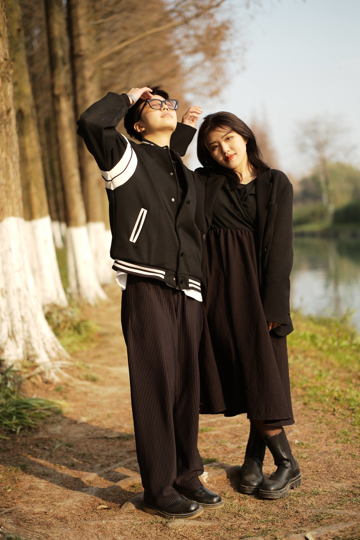 青春情侣扮像摄影