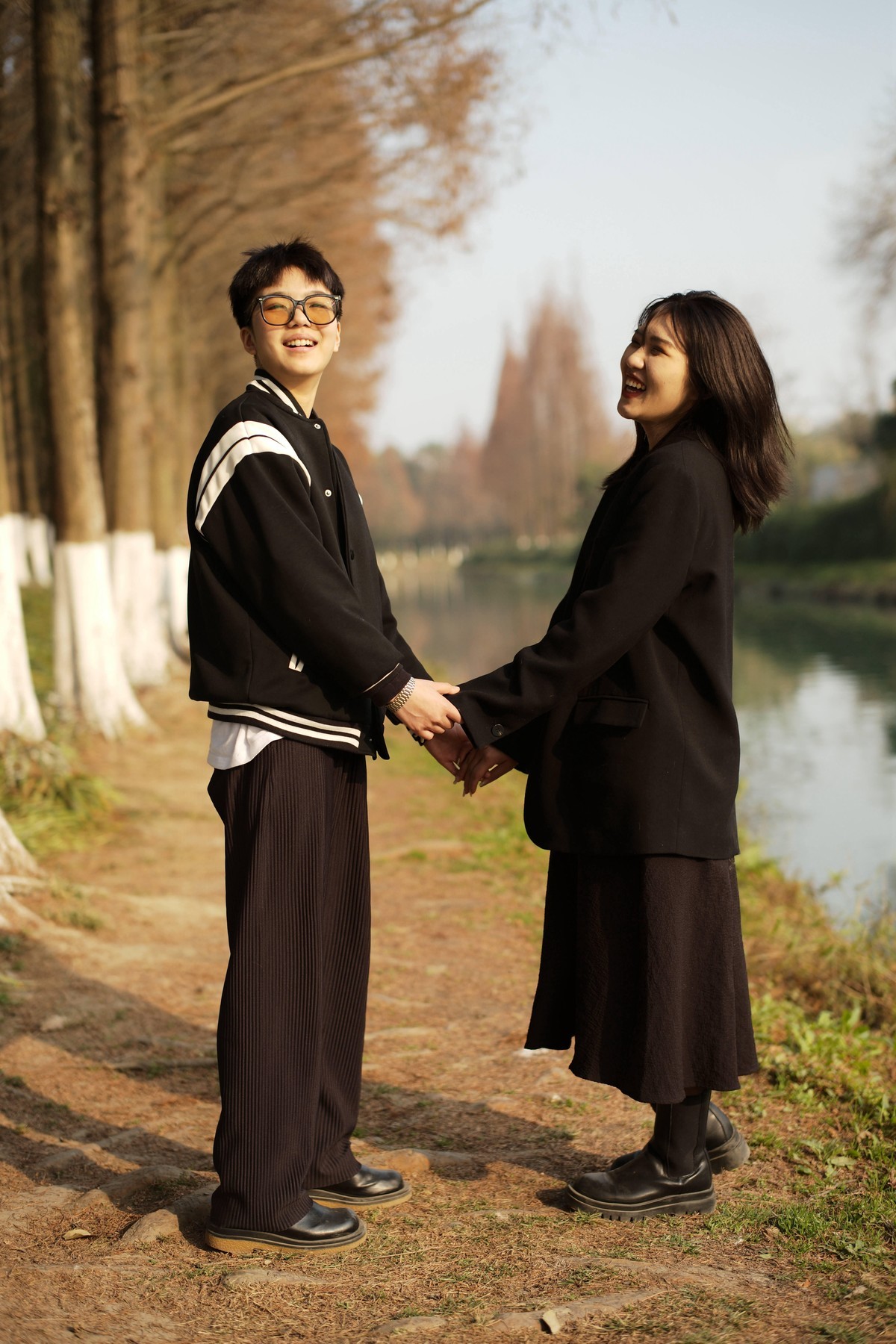 青春情侣扮像摄影