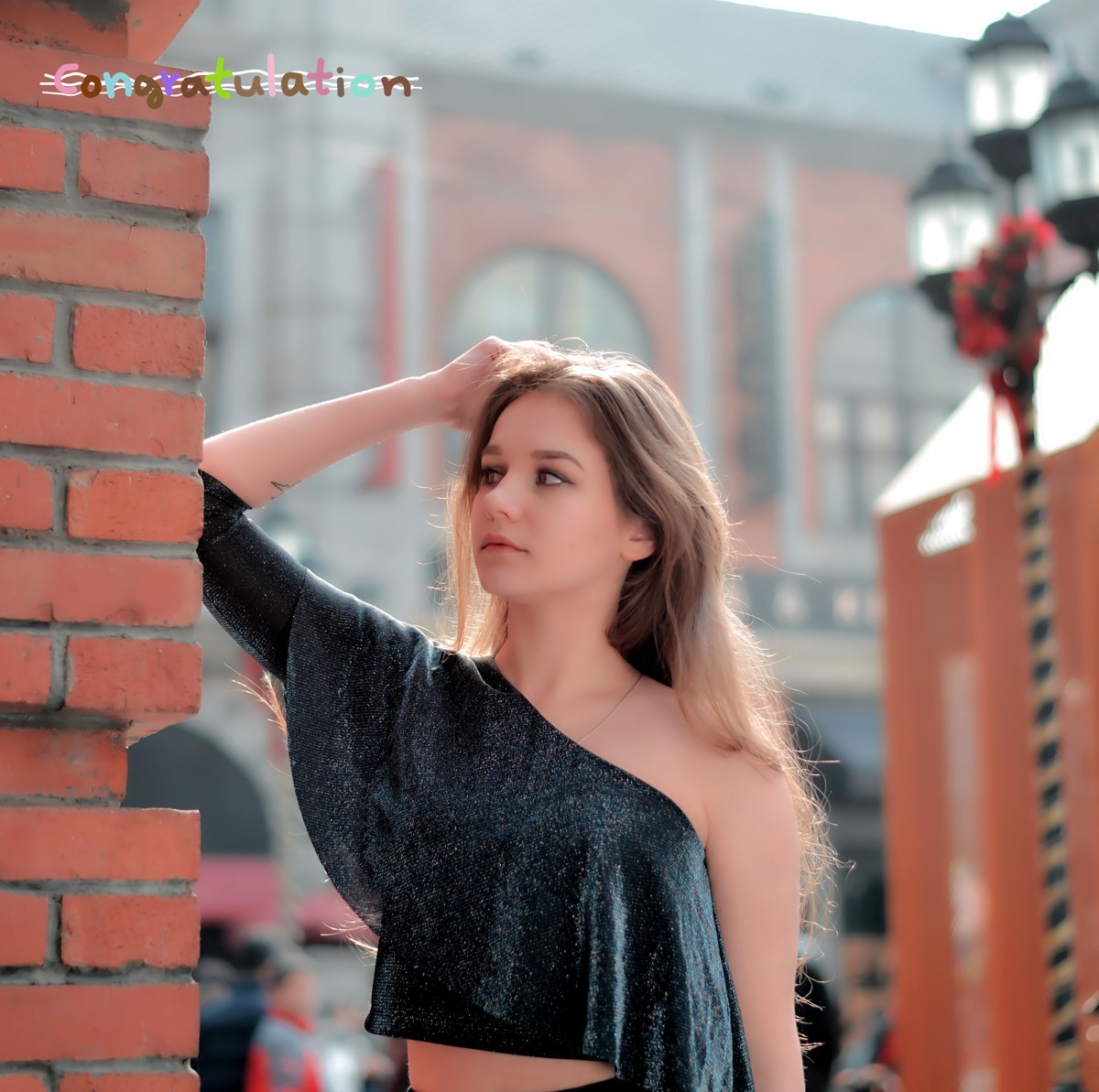 街拍∶俄罗斯美女模特安娜