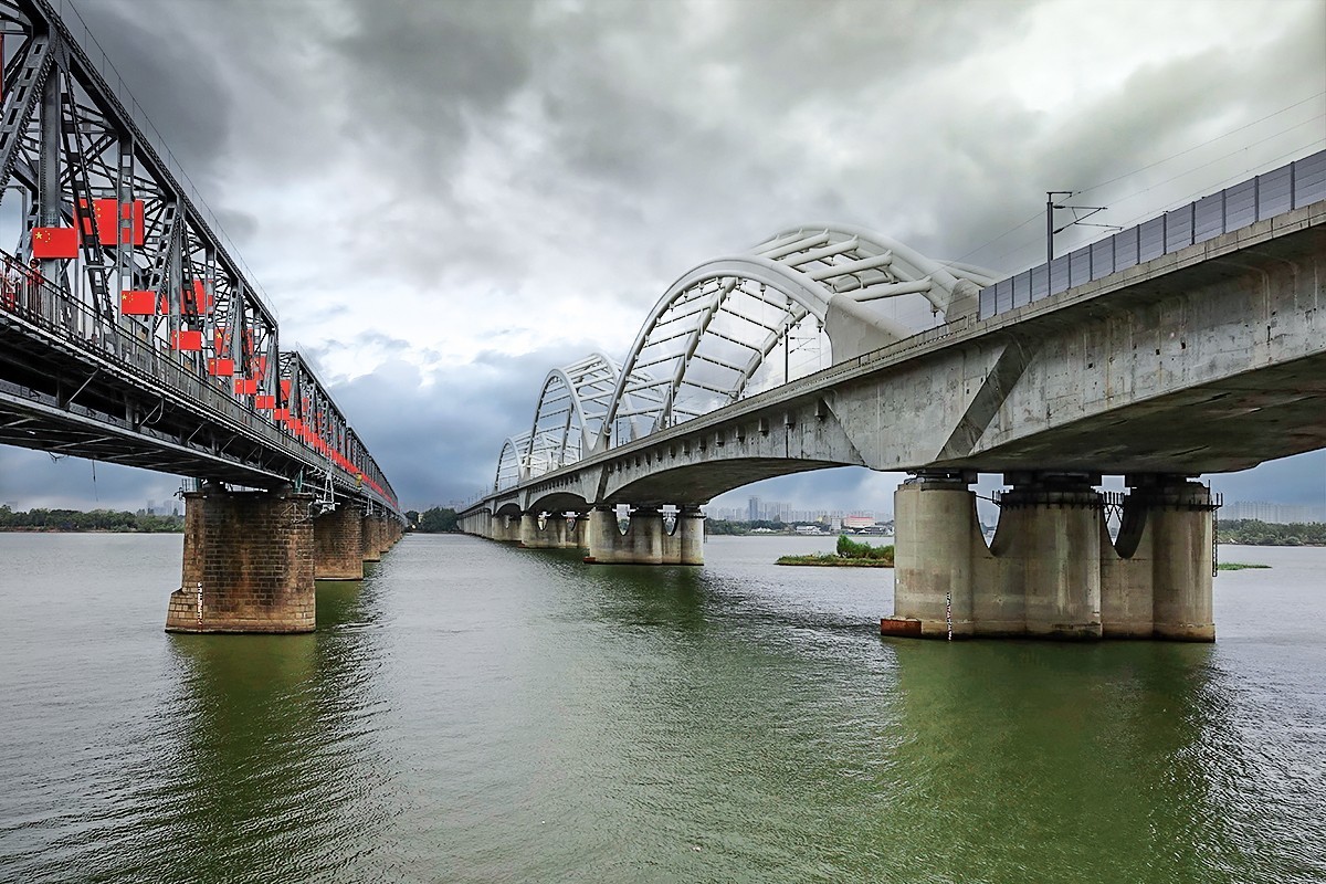 国庆跟团游#哈尔滨松花江铁路桥