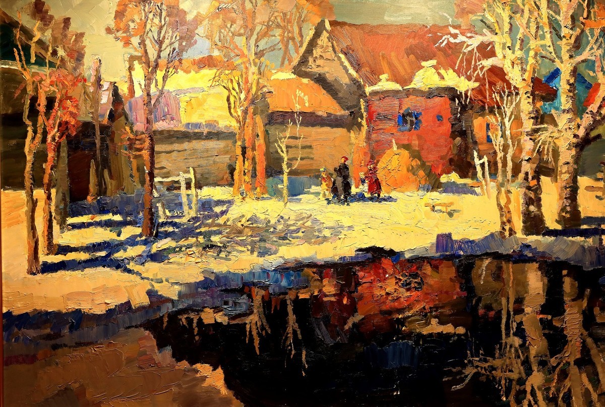 俄罗断油画--哈尓滨搏物馆1