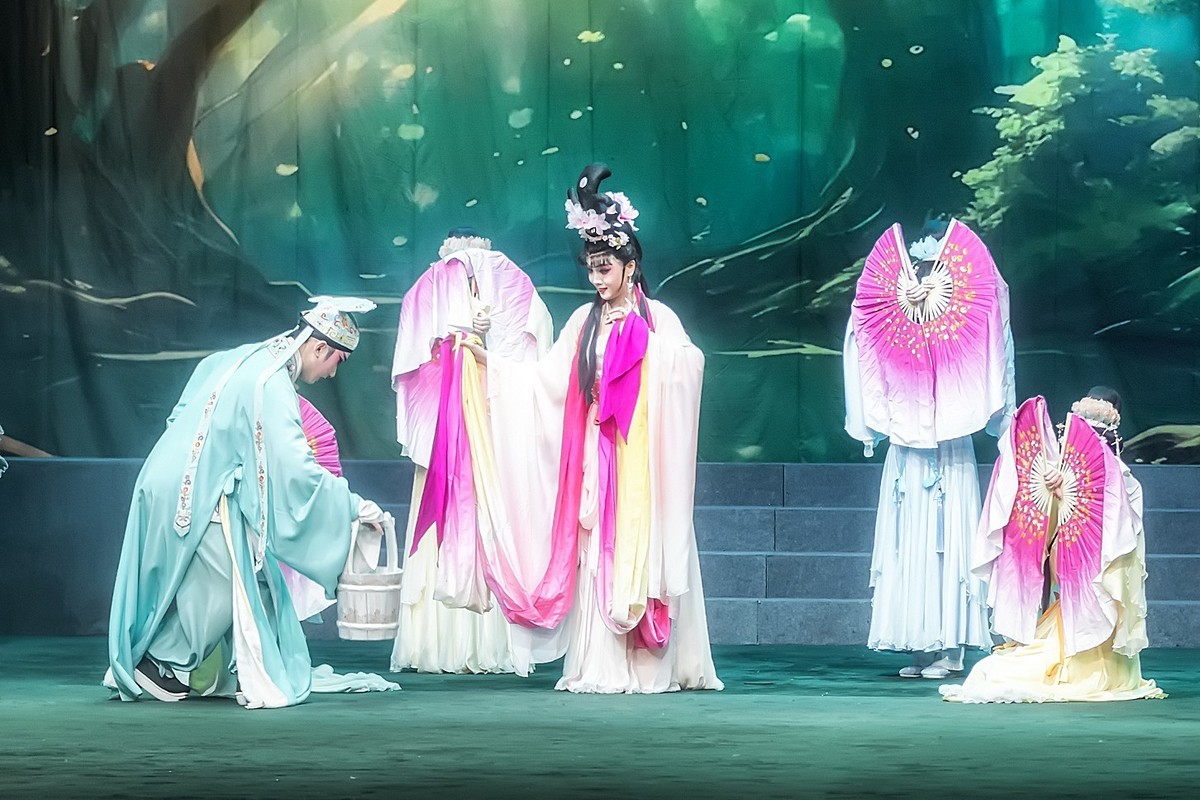 舞台摄影：神话川剧《芙蓉花仙》（浇 花）(2)