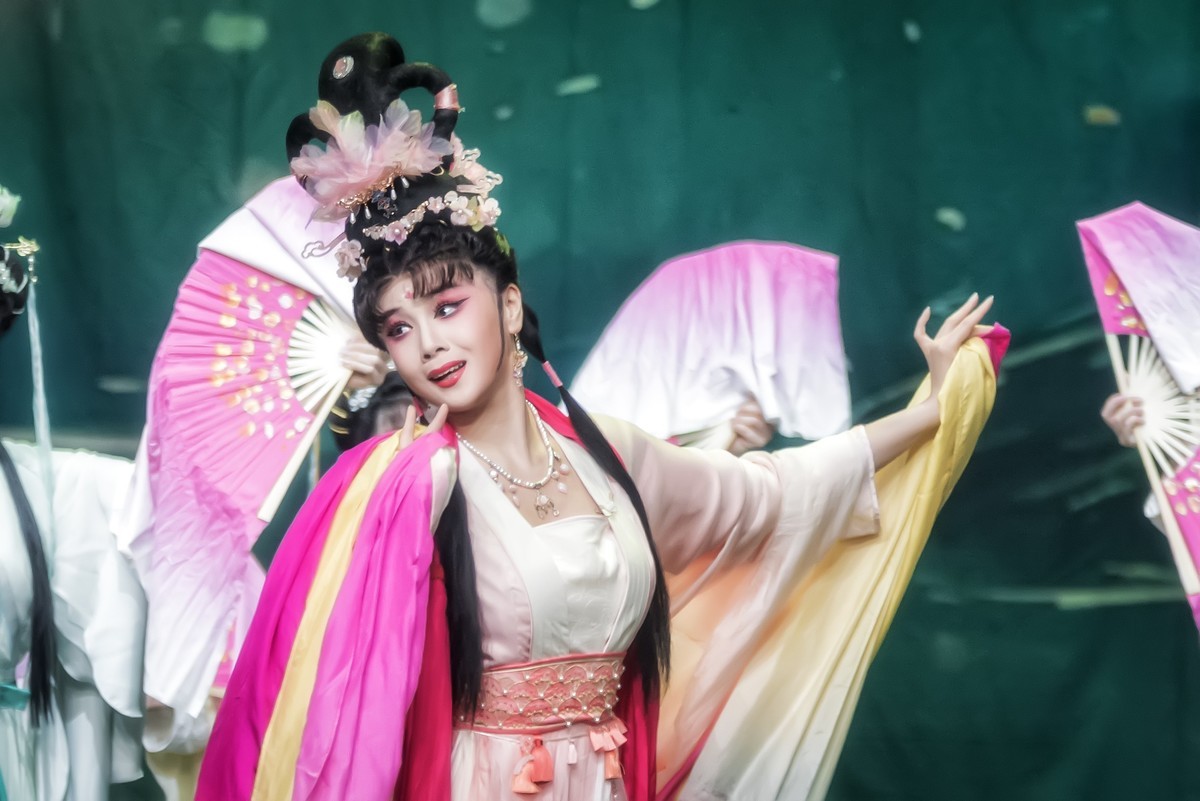 舞台摄影：神话川剧《芙蓉花仙》（浇 花）(2)