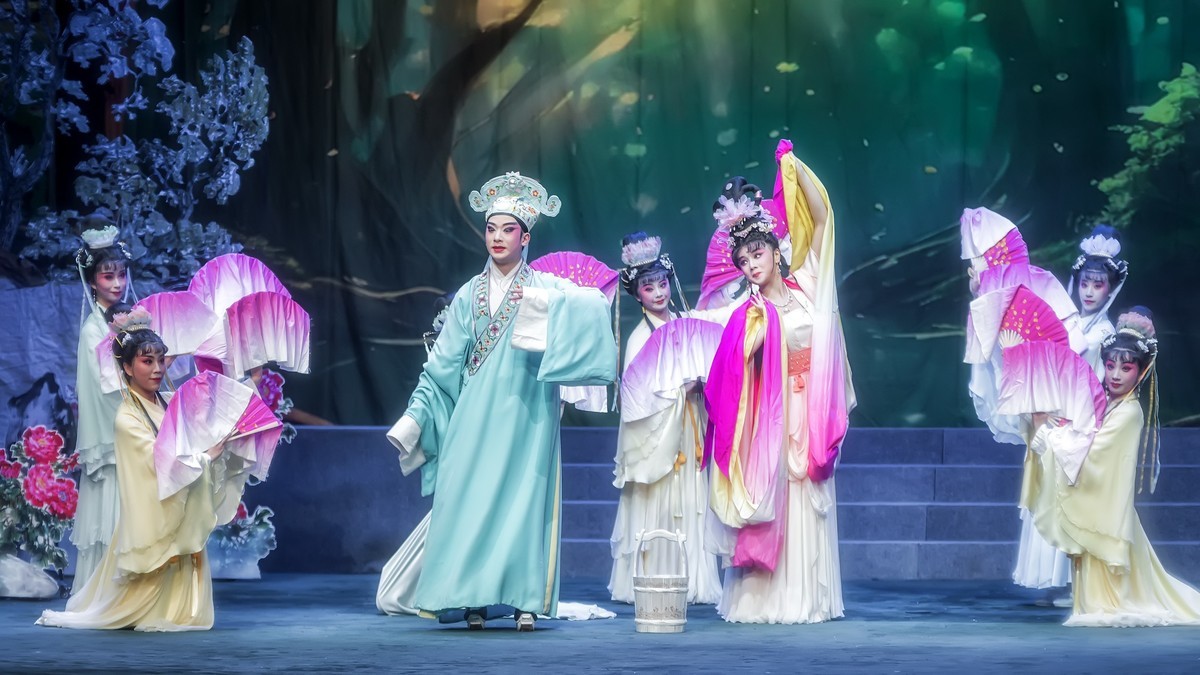 舞台摄影：神话川剧《芙蓉花仙》（浇 花）(2)