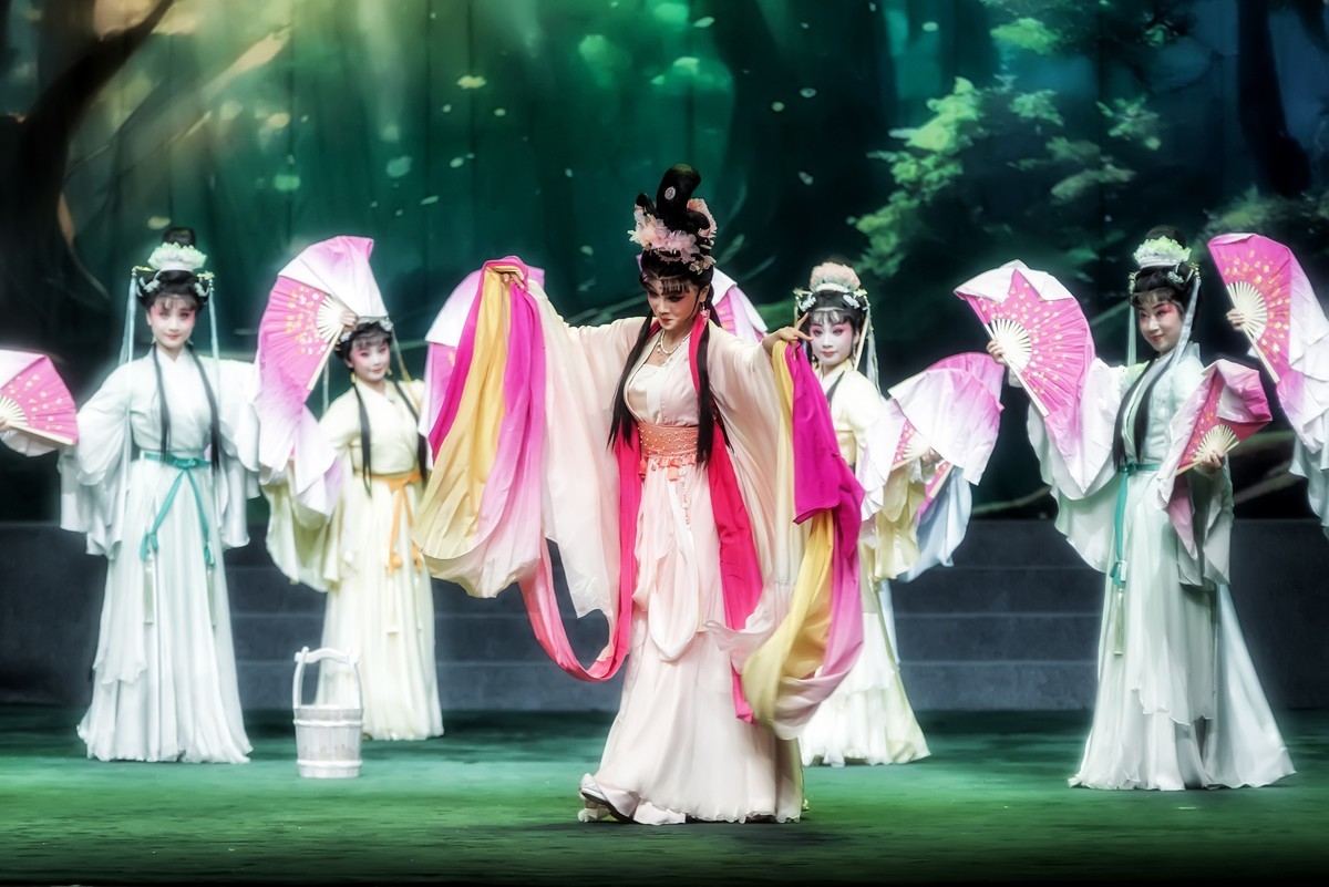 舞台摄影：神话川剧《芙蓉花仙》（浇 花）(2)