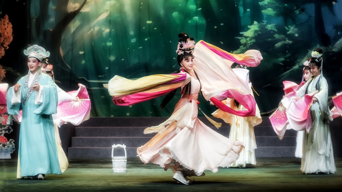 舞台摄影：神话川剧《芙蓉花仙》（浇 花）(2)