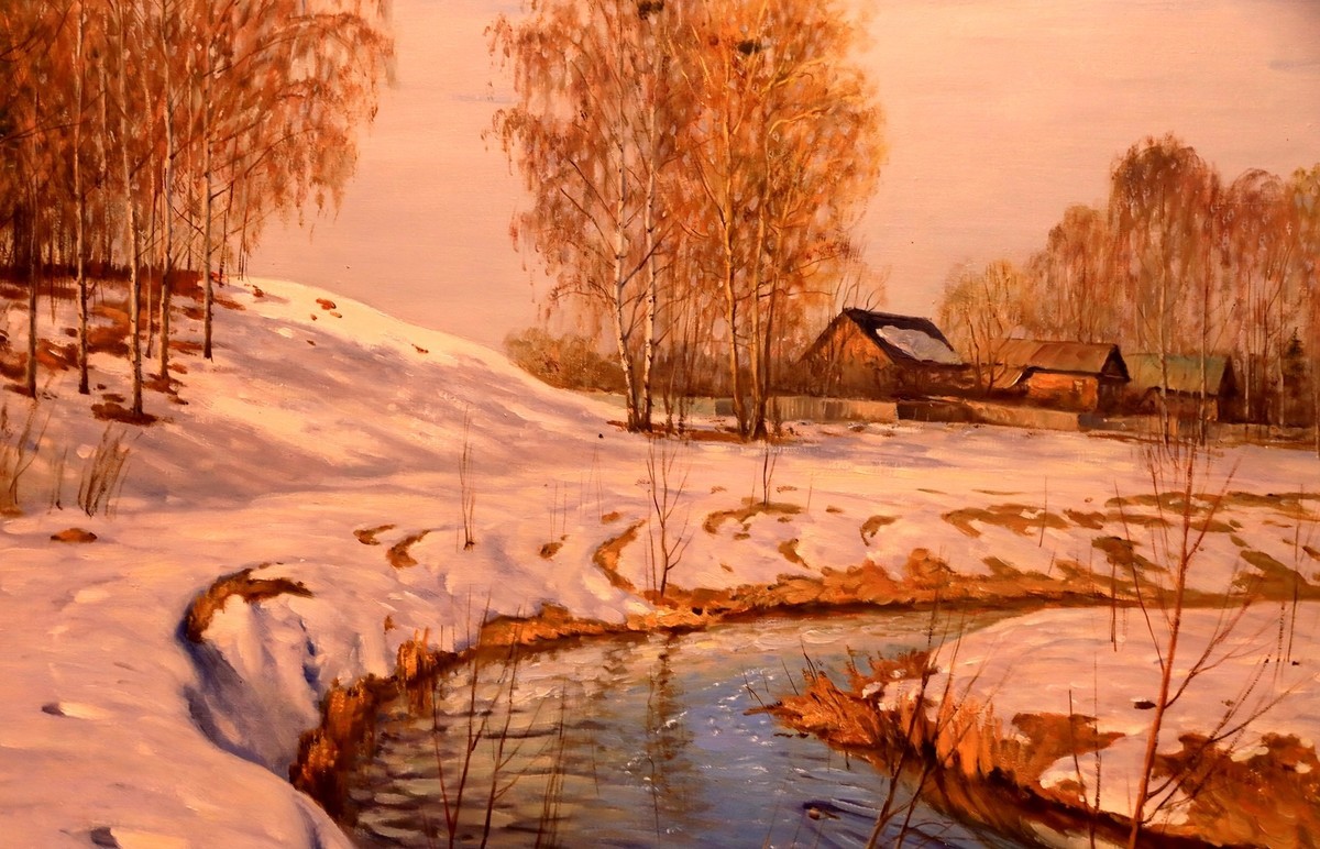 俄罗断油画--哈尓滨搏物馆1