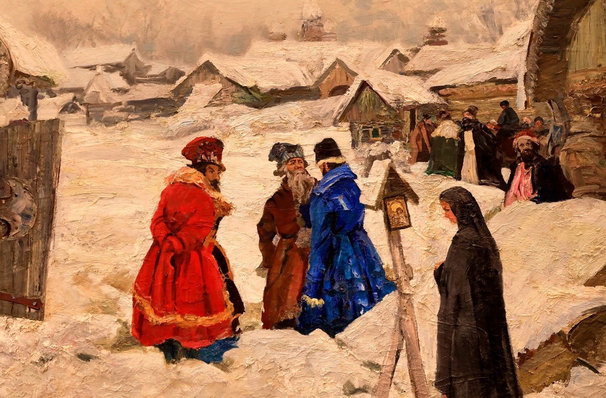 俄罗断油画--哈尓滨搏物馆1