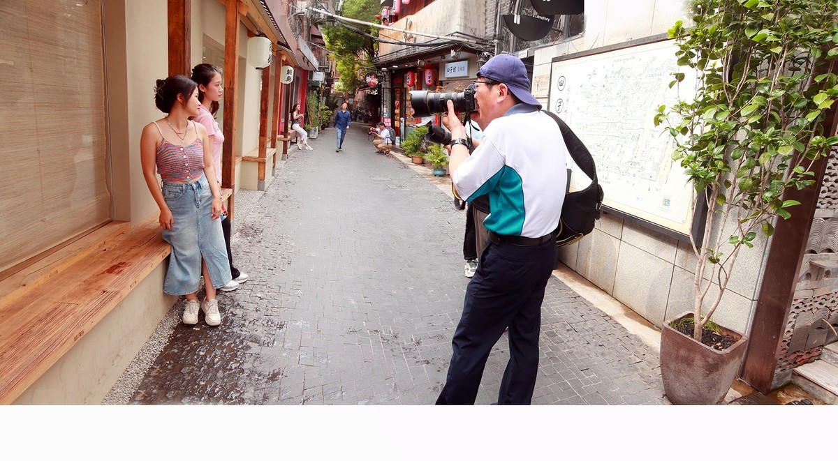 田子坊巧遇广州妹纸