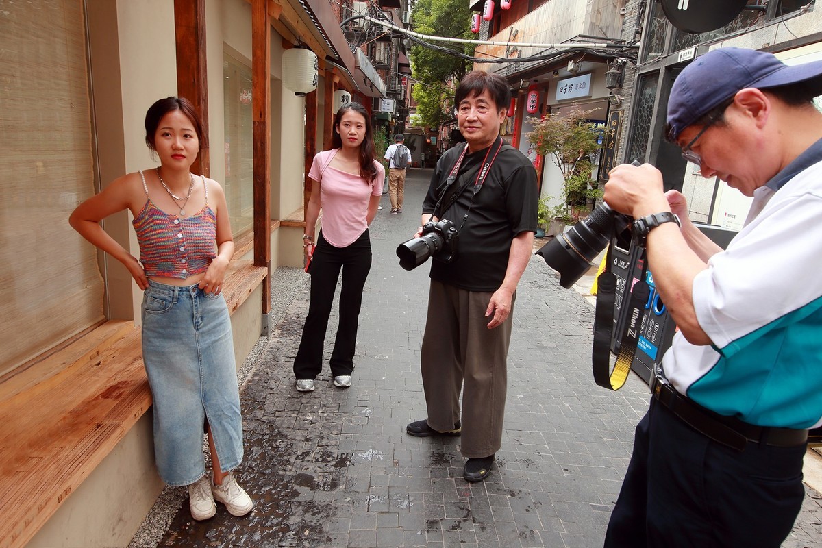 田子坊巧遇广州妹纸