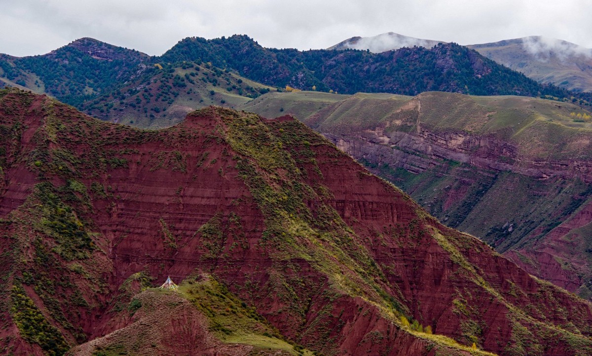 青海玛沁走同德的路上随拍