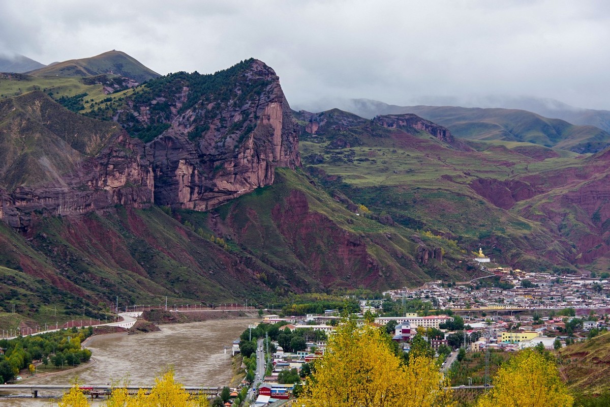 青海玛沁走同德的路上随拍