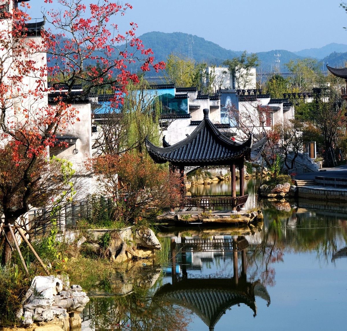 婺源县婺女洲景区风光