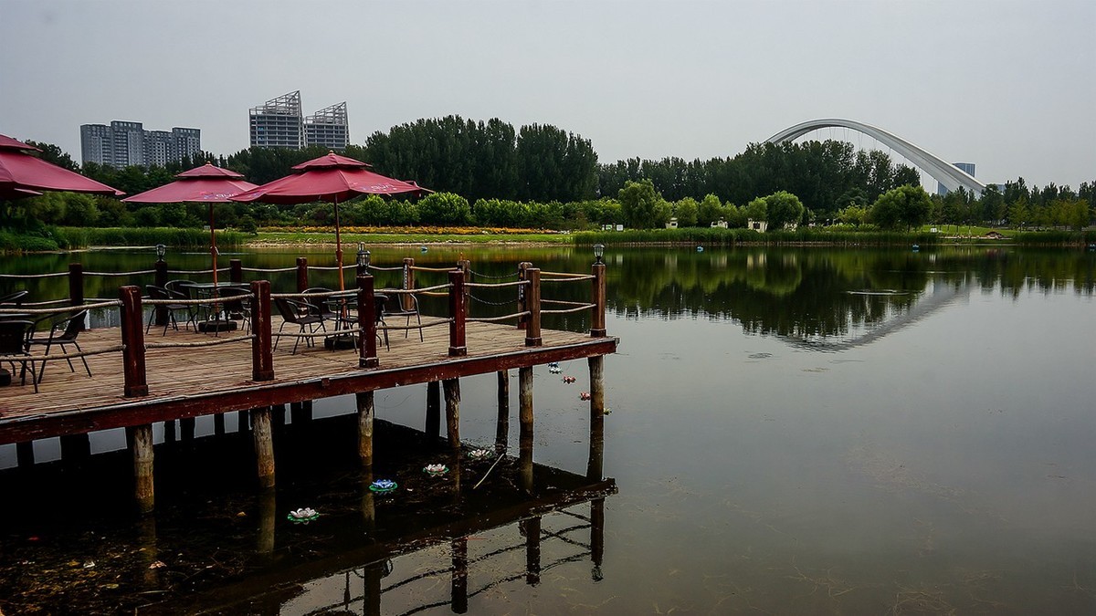 北京未来科学城滨水公园小景