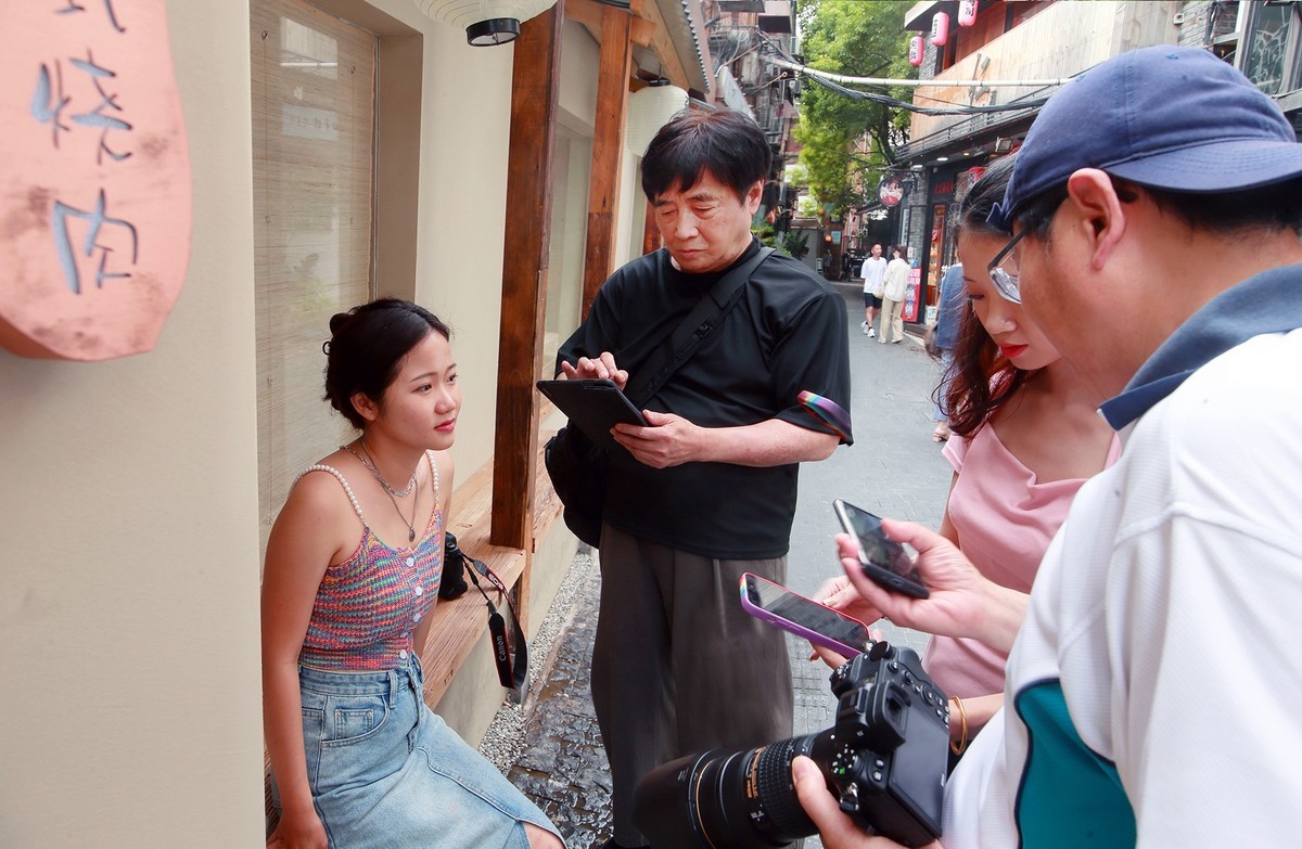 田子坊巧遇广州妹纸