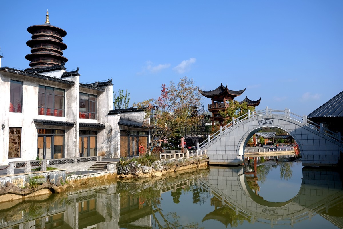 婺源县婺女洲景区风光