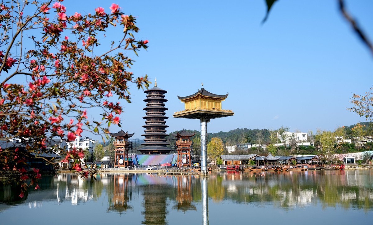 婺源县婺女洲景区风光