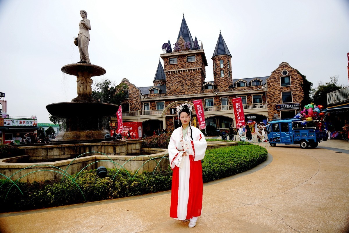 环境人像---花博汇的古装美女！