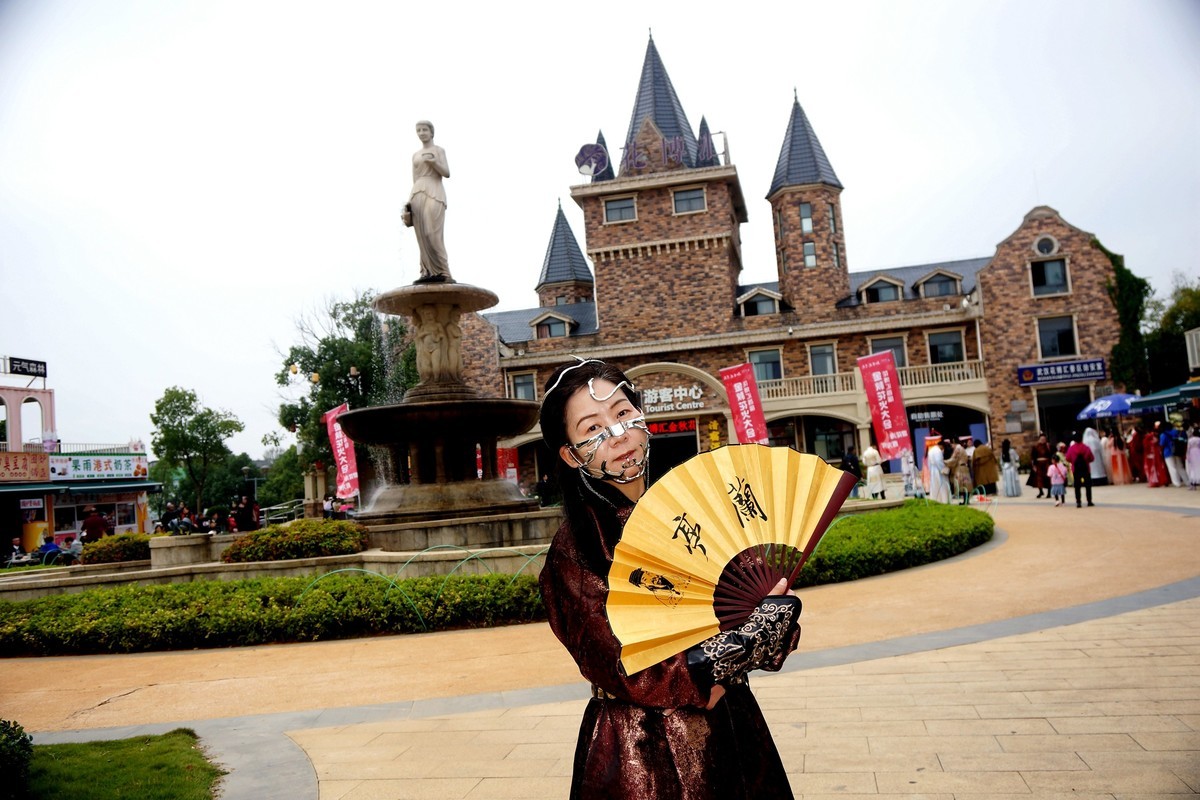 环境人像---花博汇的古装美女！