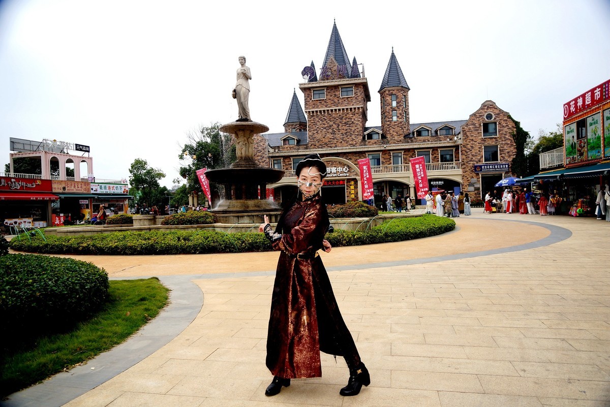 环境人像---花博汇的古装美女！