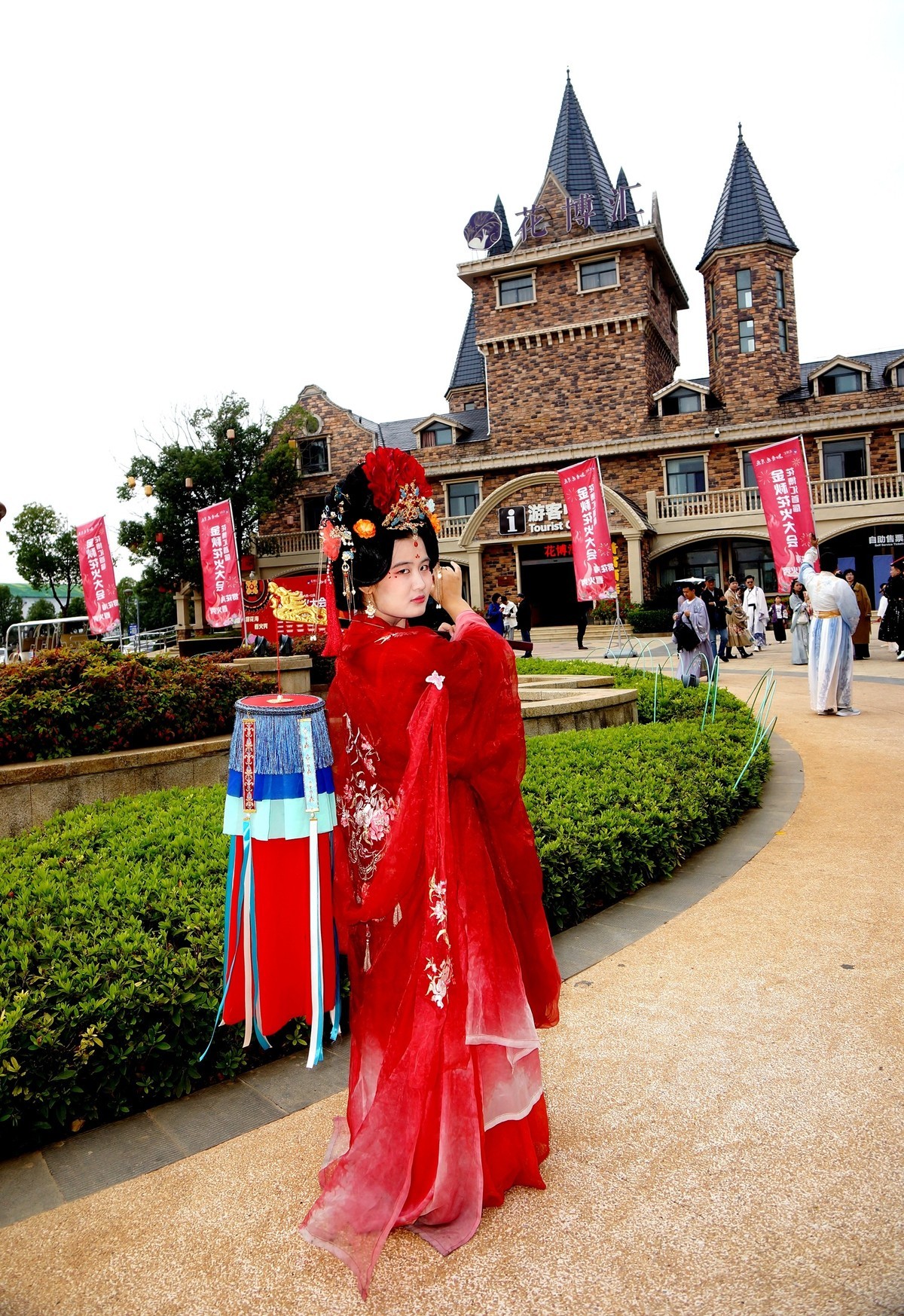 环境人像---花博汇的古装美女！