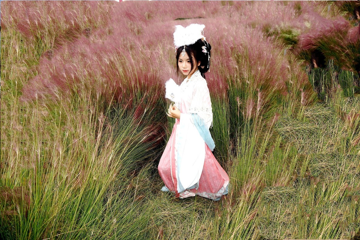 环境人像---花博汇的古装美女！