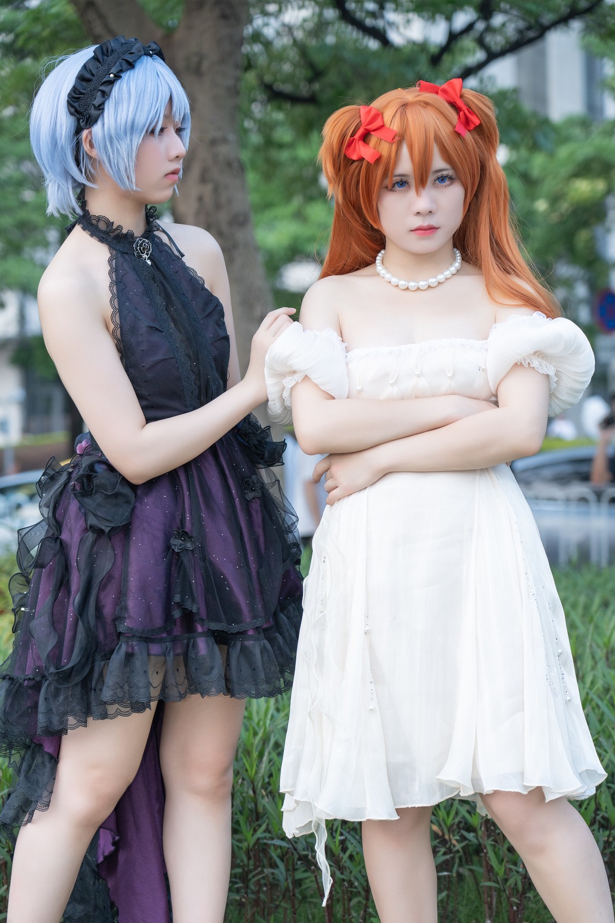 【黑白连衣裙】-明日香和绫波丽