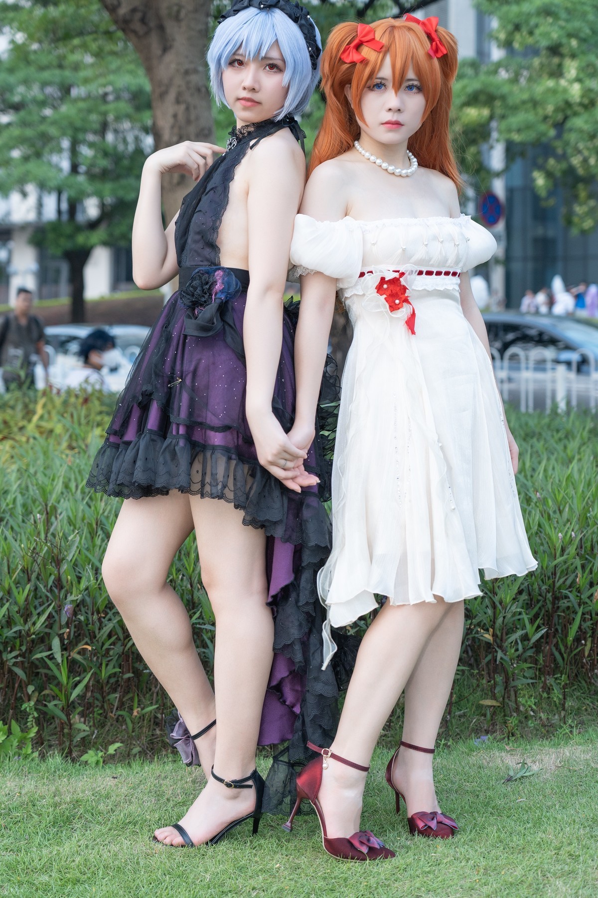 【黑白连衣裙】-明日香和绫波丽