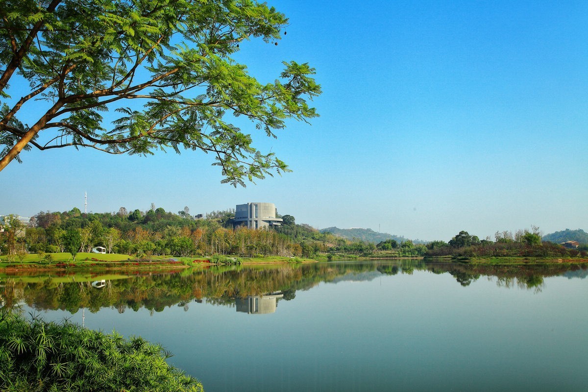 重庆渝北明月湖图片