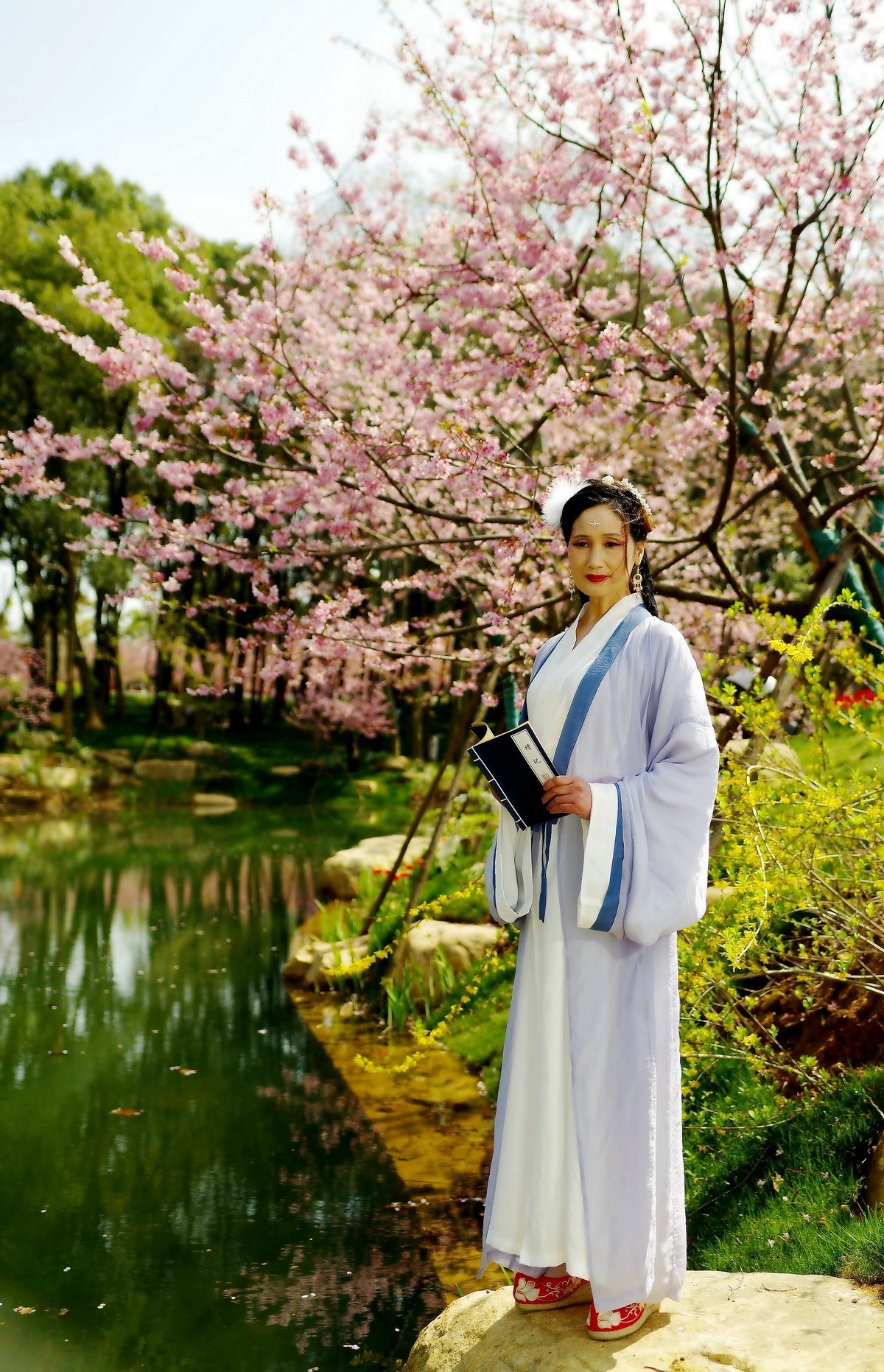 环境人像---古装紫芸美女休闲在樱花园!-中关村在线摄影论坛