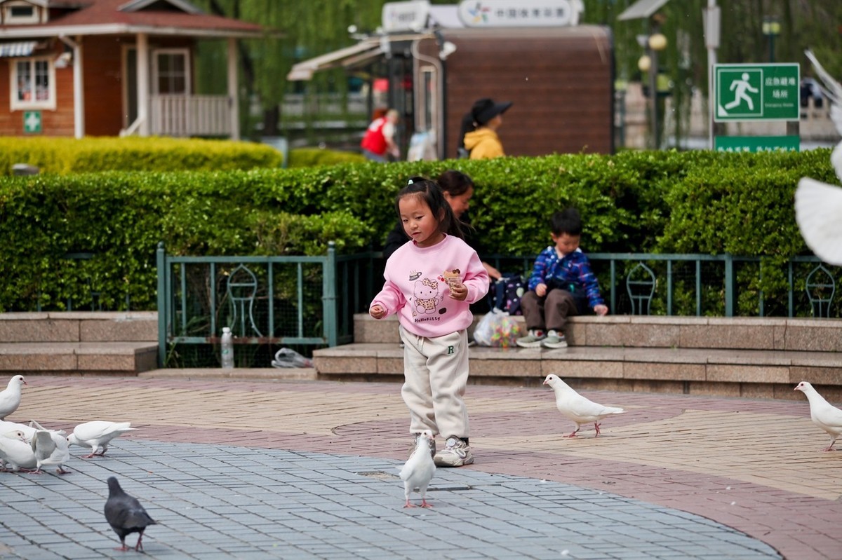 抓拍——春天里快乐的小朋友