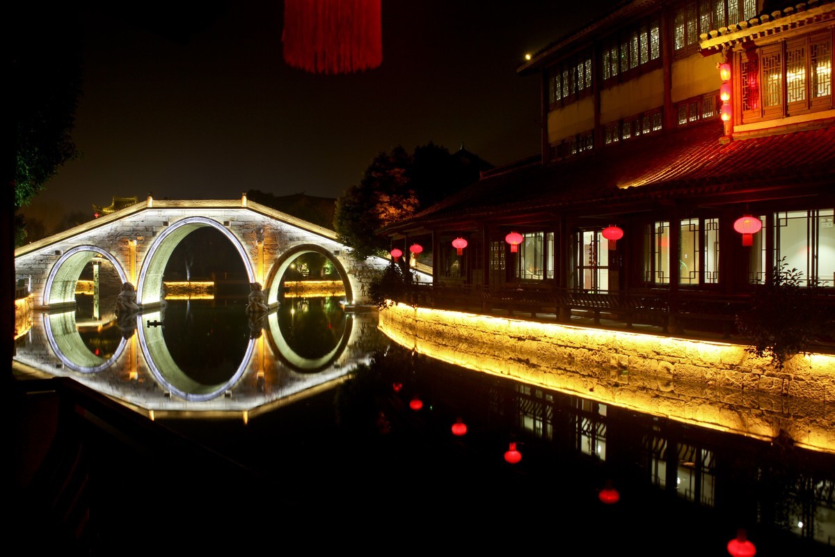 #2023不一样的春节#——台儿庄古城夜色