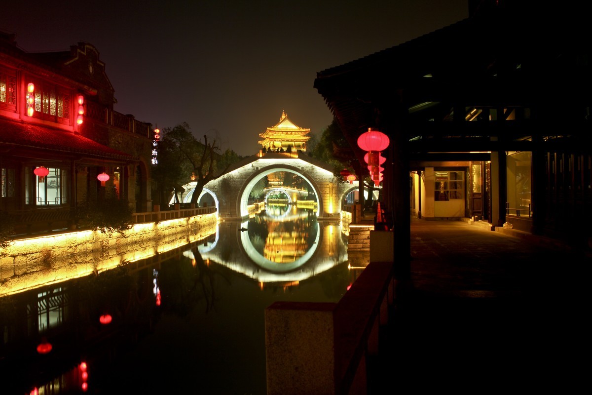 #2023不一样的春节#——台儿庄古城夜色