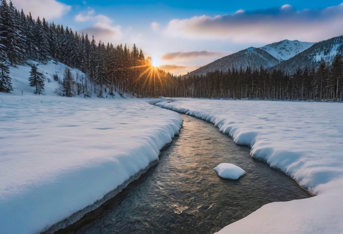 大自然的宁静与和谐令人惊叹