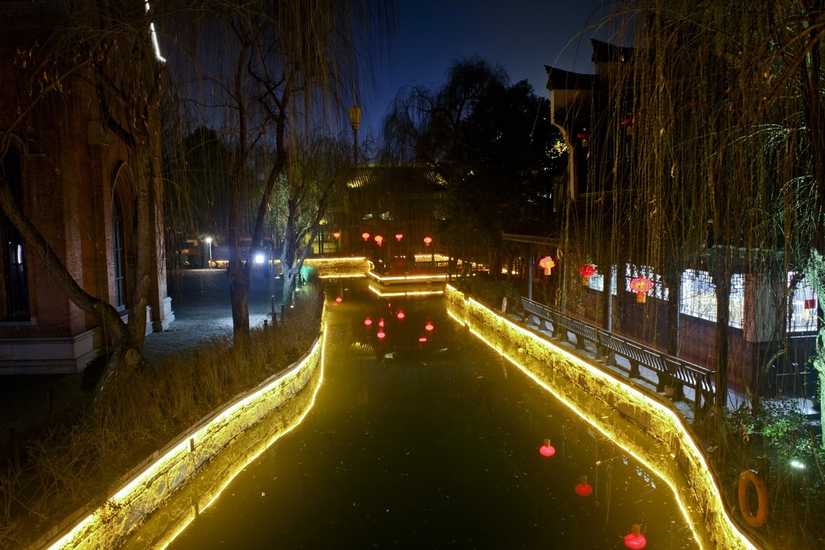 #2023不一样的春节#——台儿庄古城夜色