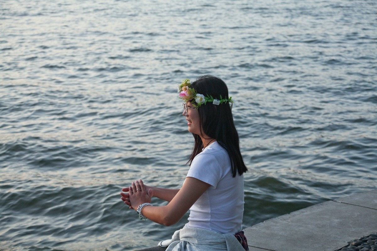 傍晚——明湖岸边抓拍