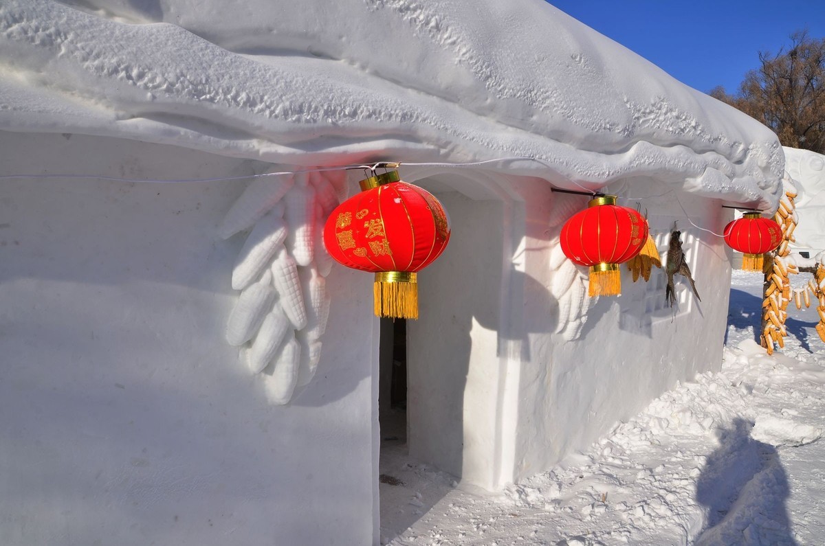 冬日镜泊湖——雪村·雪雕（1）