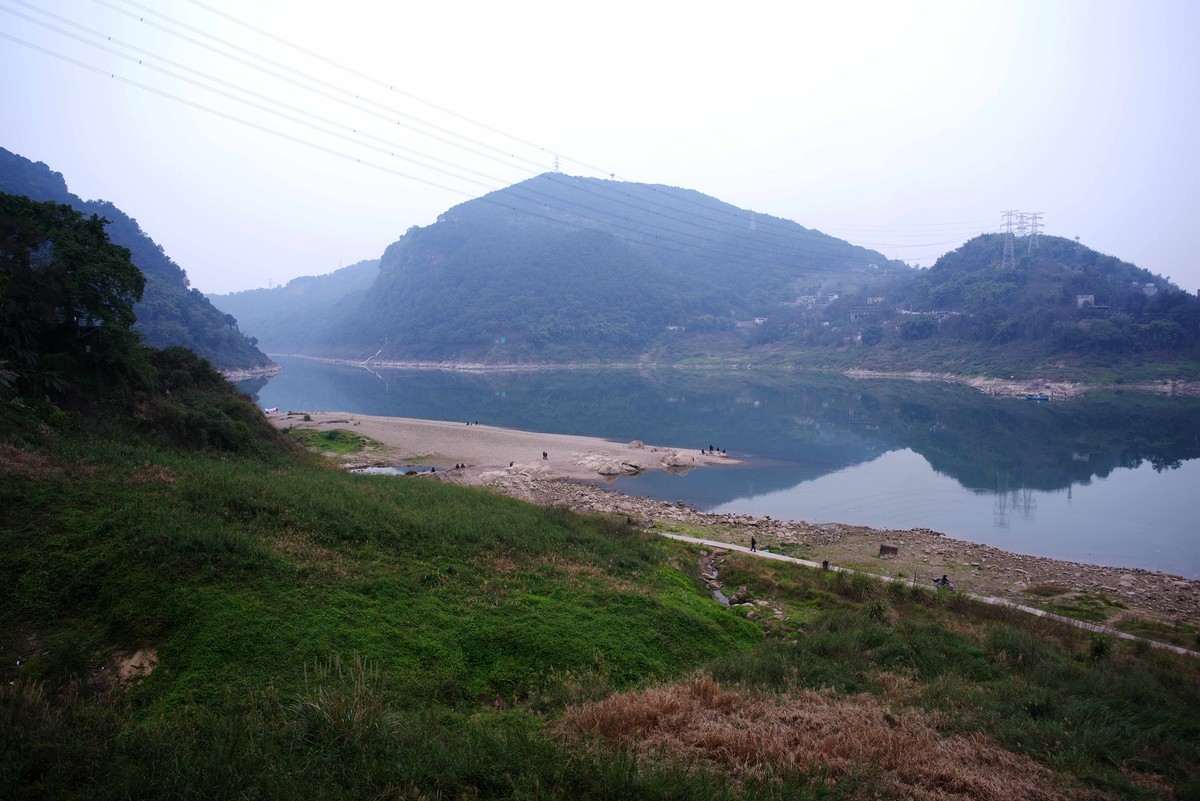 嘉陵江畔金刚碑老街