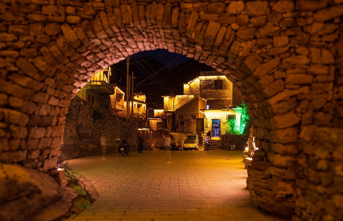 太行明珠大洼村夜景