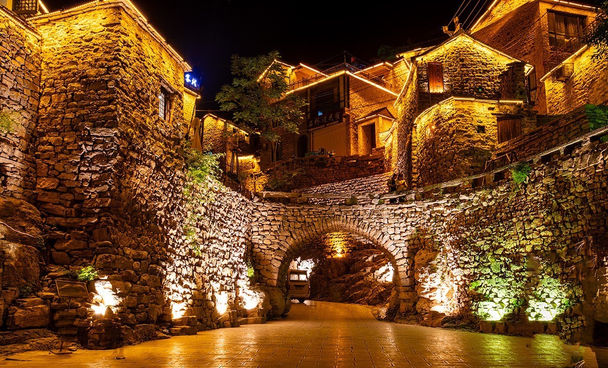 太行明珠大洼村夜景