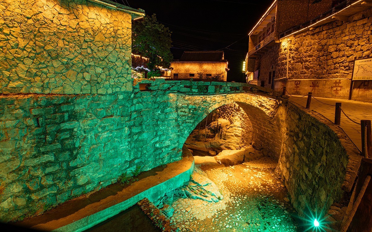 太行明珠大洼村夜景