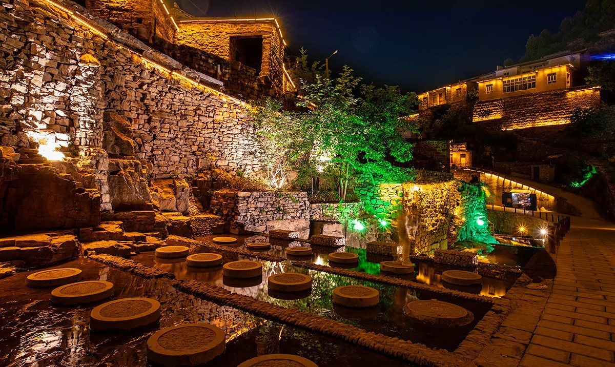 太行明珠大洼村夜景