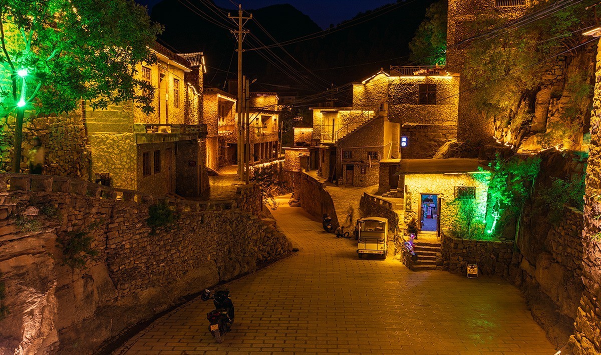 太行明珠大洼村夜景