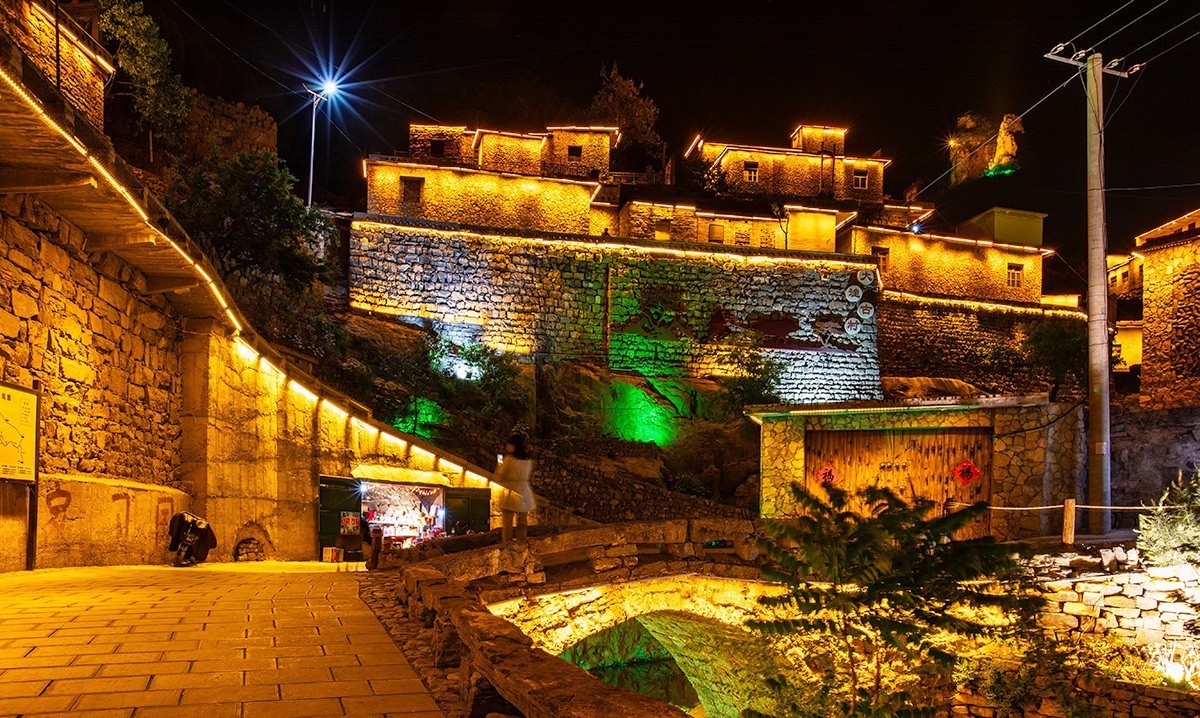 太行明珠大洼村夜景