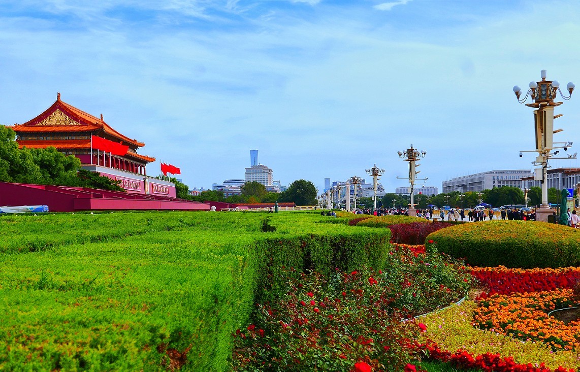 拜年请假贴《北京天安门广场》《我爱北京天安门》祝大家过年好！给各位拜个早年！