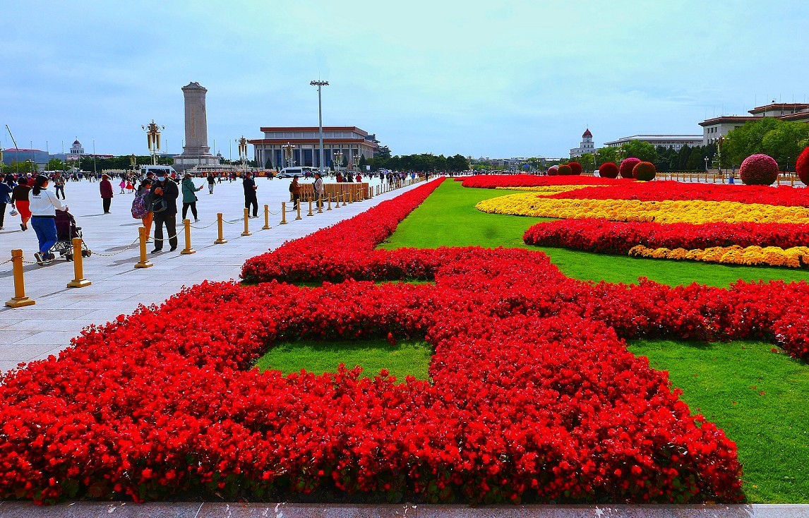 拜年请假贴《北京天安门广场》《我爱北京天安门》祝大家过年好！给各位拜个早年！