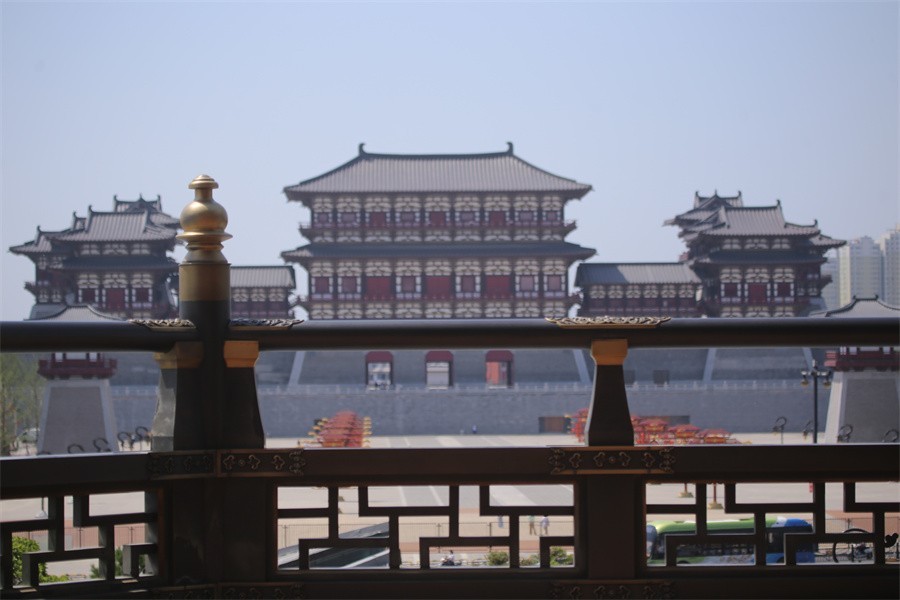 高温下的随唐洛阳城景区印象