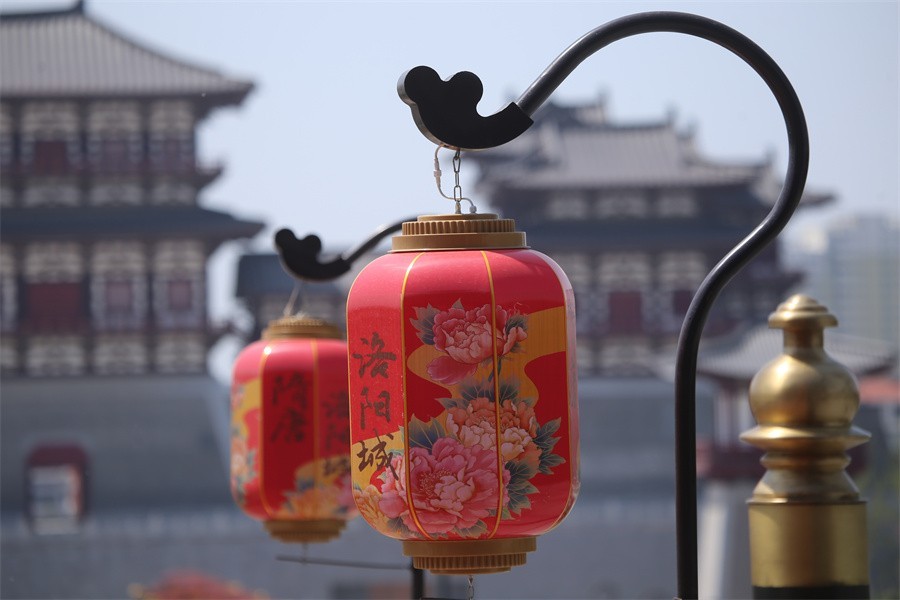 高温下的随唐洛阳城景区印象